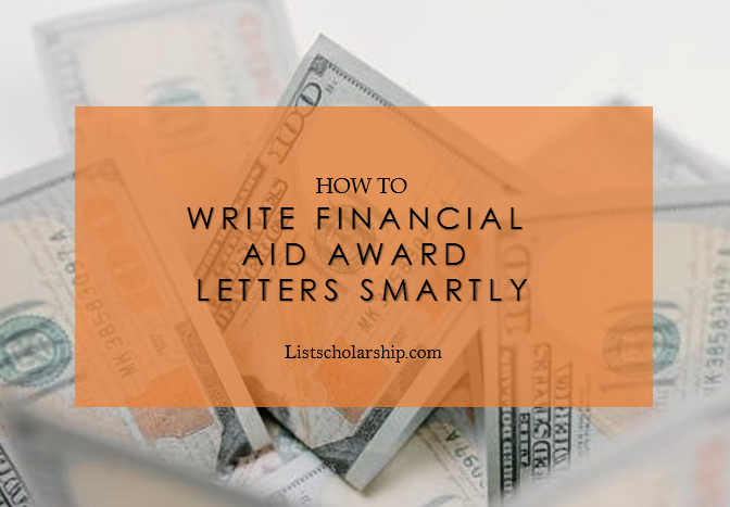 How To Write Financial Aid Award Letters Smartly